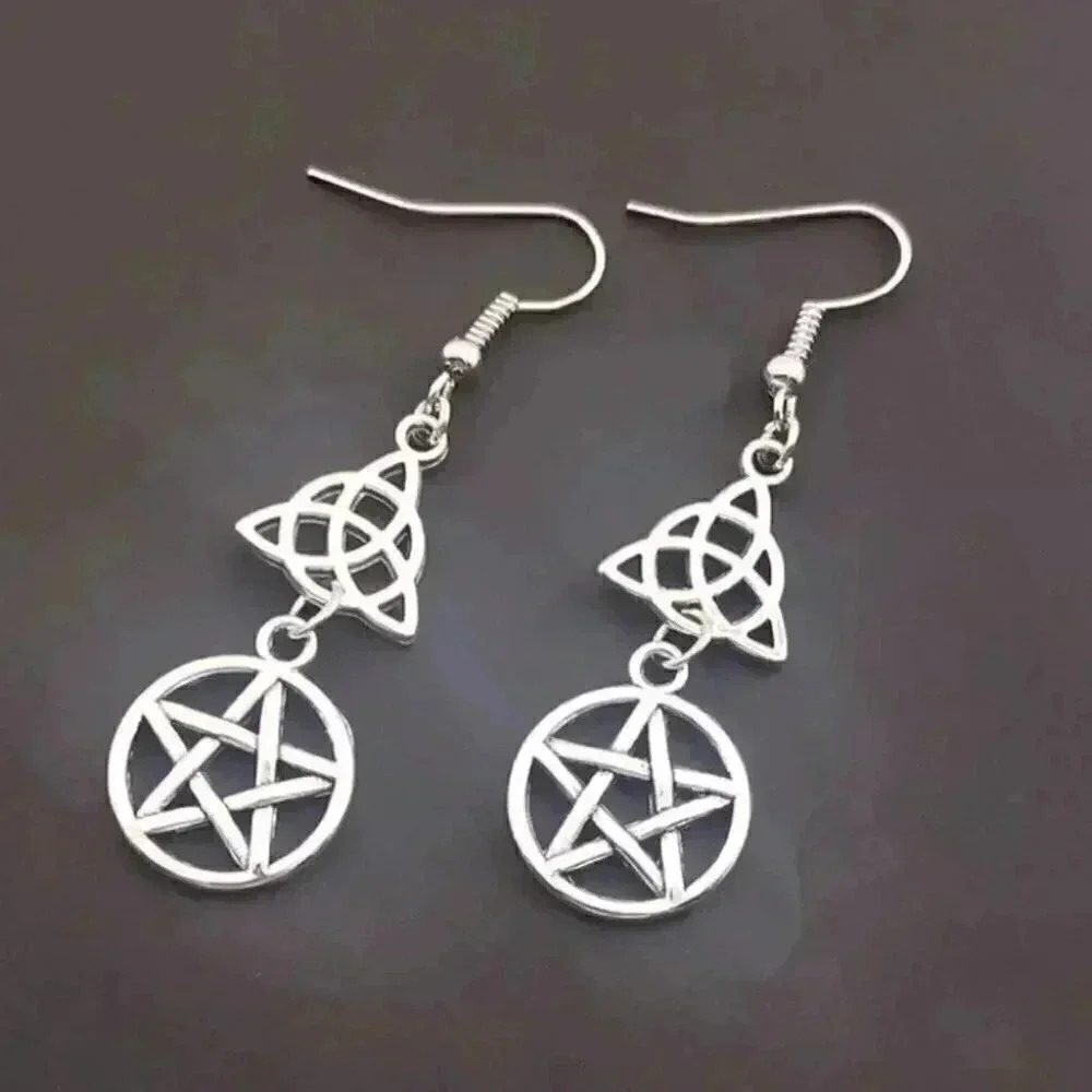 Pentagon Gothic Earring